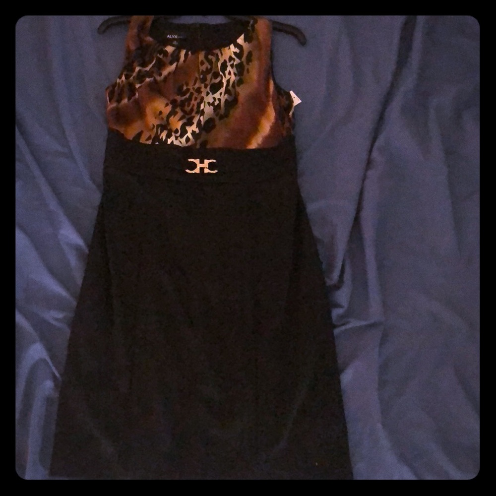 NWT ALYX animal print elegant dress.